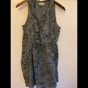 Converse sundress with button top and tie waist.